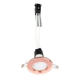 Valuelights Downlight Fixed Copper Ceiling Light Fitting Single Pack - thumbnail 3