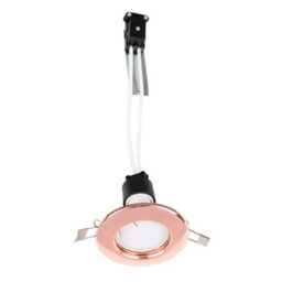Valuelights Downlight Fixed Copper Ceiling Light Fitting Single Pack