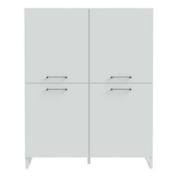 Wyld Haus Onyx Light Grey Four-Door Storage Cabinet With Soft-Close Doors 1100 X 1386 X 411mm - thumbnail 3