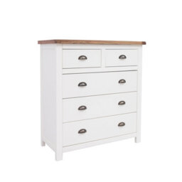 Cabinet Bits Lovere 5 Drawer Chest Of Drawers Brass Cup Handle - thumbnail 2