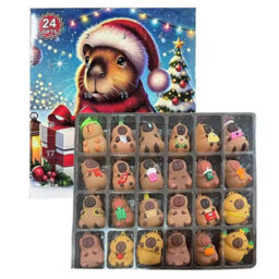Amorly Capybara Christmas Countdown Calendar Advent Calendar With Miniature Dolls For Kids Home Desk Shelf Decor Holiday Party Gift - thumbnail 1