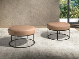 Angel Cerda Brown Leather Bench  With Seat Upholstered - thumbnail 6