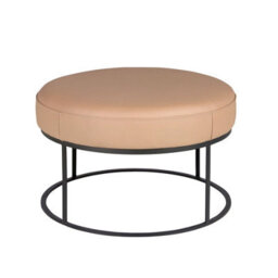 Angel Cerda Brown Leather Bench  With Seat Upholstered - thumbnail 2