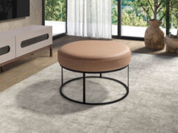 Angel Cerda Brown Leather Bench  With Seat Upholstered - thumbnail 3