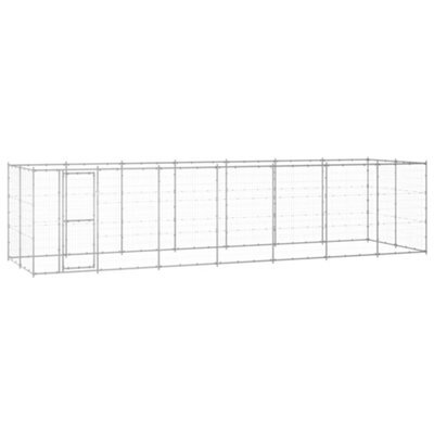 Berkfield Outdoor Dog Kennel Galvanised Steel 16.94 M2 - image 1