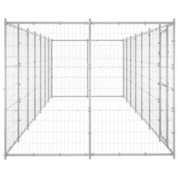 Berkfield Outdoor Dog Kennel Galvanised Steel 16.94 M2 - thumbnail 3