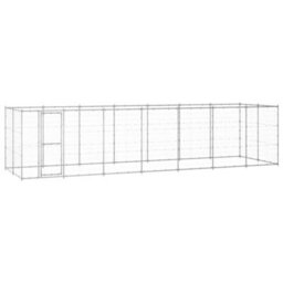 Berkfield Outdoor Dog Kennel Galvanised Steel 16.94 M2 - thumbnail 1