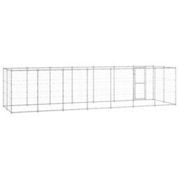 Berkfield Outdoor Dog Kennel Galvanised Steel 16.94 M2 - thumbnail 4