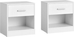 Ledrem Nightstands, Set Of 2, Side Tables With Drawer And Shelf, Bedside Tables, End Tables With Open Compartment, For Bedroom - thumbnail 5