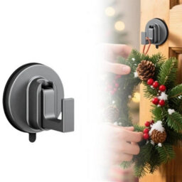 1Pc Heavy-Duty Suction Cup Hooks For Christmas Door Wreath Hanging Ornament Shower - thumbnail 1