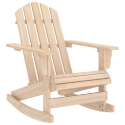 Berkfield Garden Adirondack Rocking Chair Solid Fir Wood