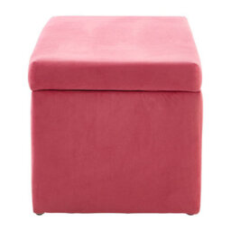 Orsina Smooth Lift Kids Ottoman, Tactile Velvet Kids Storage Ottoman, Versatile Small Rubberwood Feet Ottoman - thumbnail 3