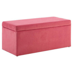 Orsina Smooth Lift Kids Ottoman, Tactile Velvet Kids Storage Ottoman, Versatile Small Rubberwood Feet Ottoman - thumbnail 2