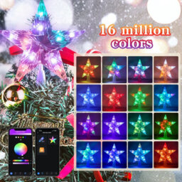 Bright Zeal 19Cm Smart Color Changing Led Christmas Tree Topper Star With Diy Modes - thumbnail 3