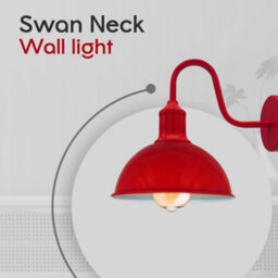 Matt Red Dome Wired Led Wall Light, Pack Of 1 - thumbnail 5