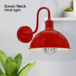 Matt Red Dome Wired Led Wall Light, Pack Of 1 - thumbnail 2