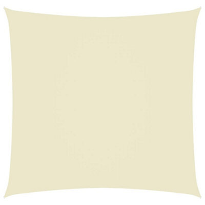 Berkfield Sunshade Sail Oxford Fabric Square 7X7 M Cream - image 1