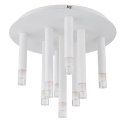 Luminosa Lighting Luminosa Ryan Multi Arm Semi Flush Ceiling Lamp White Matt 9X G9 - thumbnail 2