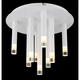 Luminosa Lighting Luminosa Ryan Multi Arm Semi Flush Ceiling Lamp White Matt 9X G9 - thumbnail 3
