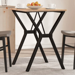Berkfield Dining Table Legs Y-Frame 60X50X73 Cm Steel - thumbnail 1