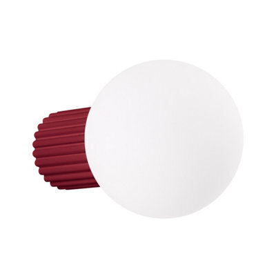 Luminosa Lighting Luminosa Halo Bathroom Wall Lamp Burgundy 1X G9Ip44 - image 1