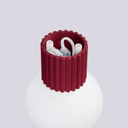 Luminosa Lighting Luminosa Halo Bathroom Wall Lamp Burgundy 1X G9Ip44 - thumbnail 6
