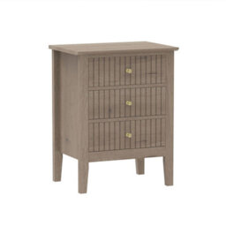 Melody Maison Pair Of 3 Drawer Bedside Tables - Hales Pale Wood Range - thumbnail 6