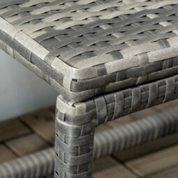 Wyld Haus Vemiro Mixed Grey Rattan Rectangular Outdoor Coffee Table - L80 X D40 X H43 Cm - thumbnail 7