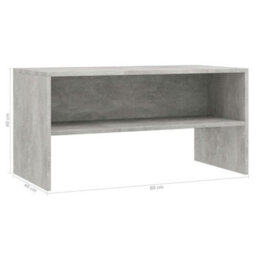 Berkfield Classic Tv Cabinet Concrete Grey 80X40X40 Cm Engineered Wood - thumbnail 6