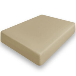 Ameha Plain Fitted Sheet 25Cm Deep Pocket- Breathable Wrinkle Resistant Microfiber Bed Sheet Easy Care Beige King (152X200Cm) - thumbnail 2