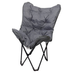 Urbn-Living 3 Piece Camping Furniture Set Folding Chairs & Table Grey Portable Outdoor Picnic Set - thumbnail 6