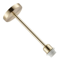 Happy Homewares Classic Satin Gold Ceiling Light Fixture To Showcase Lamp Shades - thumbnail 4