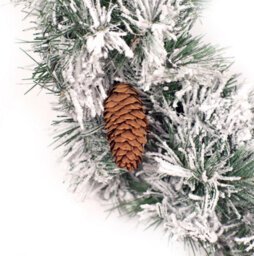 Best Artificial 12Ft Frosted Colorado Christmas Garland Bannister Fireplace Staircase - thumbnail 3
