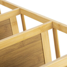 5-Tier Vertical Shoe Rack Bamboo Shoe Stand Storage Organizer For Hallway - thumbnail 3
