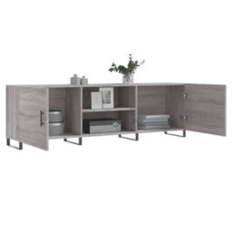Berkfield Tv Cabinet Grey Sonoma 150X30X50 Cm Engineered Wood - thumbnail 4
