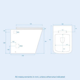 Nes Home 1100 mm Basin White Right Hand Vanity Unit And Wc Toilet Sink Cabinet Combination - thumbnail 9