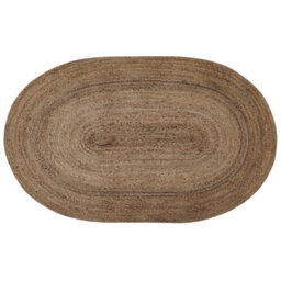 Beliani Rug Demirci Beige 100 X 150 Cm Jute - thumbnail 1