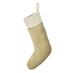 Brand Lab Jute Christmas Stocking Natural/cream (One Size)