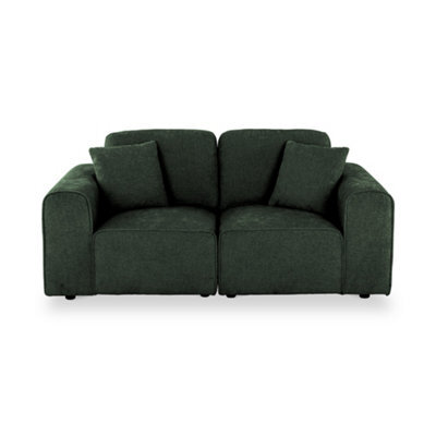 Hugo Moss Green 2 Seater Sofa - Fully Assembled By Roseland Furniture - image 1
