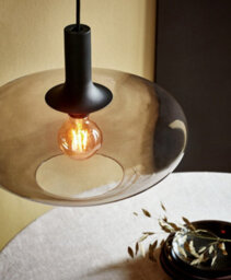 Nordlux Alton Glass Pendant Light Hand Blown Black,mains - thumbnail 5
