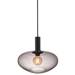 Nordlux Alton Glass Pendant Light Hand Blown Black,mains - thumbnail 2