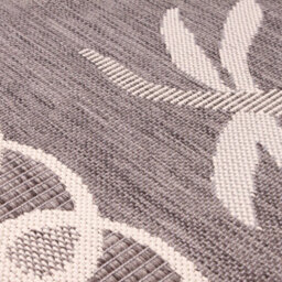 Grey Outdoor Rug, Animal Bordered Stain-Resistant Rug For Patio Decks Garden Balcony, Modern Outdoor Area Rug-120Cm (Circle) - thumbnail 2