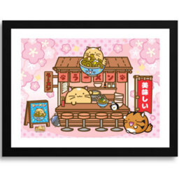 GB Eye Fuzzballs Ramen Shop 30 X 40Cm Framed Collector Print - thumbnail 1