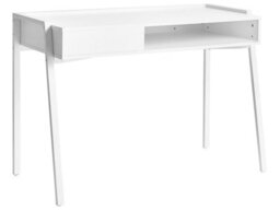 Wyld And Coco Nexa Compact Home Office Desk White With Drawer And Shelf - 107 X 48 Cm - thumbnail 3