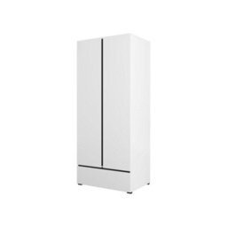 Arte Kross 89Cm Hinged Wardrobe In Pristine White - Compact Elegance For Modern Bedrooms - thumbnail 1
