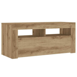 Berkfield Tv Cabinet With Led Lights Artisan Oak 90X35X40 Cm Engineered Wood - thumbnail 6