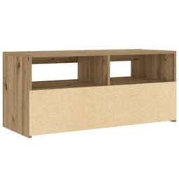Berkfield Tv Cabinet With Led Lights Artisan Oak 90X35X40 Cm Engineered Wood - thumbnail 9