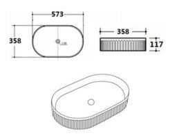 Affine 800mm Countertop Bathroom Vanity Unit Basin Wall Hung Furniture Soft Close Black - thumbnail 9