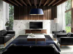 Angel Cerda Porcelain Marble And Walnut Rectangular Coffee Table - thumbnail 3