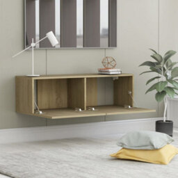 Berkfield Tv Cabinet Sonoma Oak 100X30X30 Cm Engineered Wood - thumbnail 3